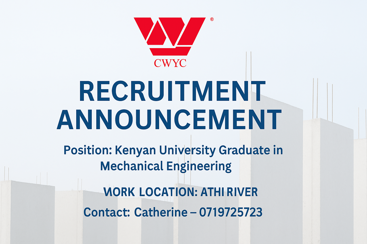 Recruitment Announcement